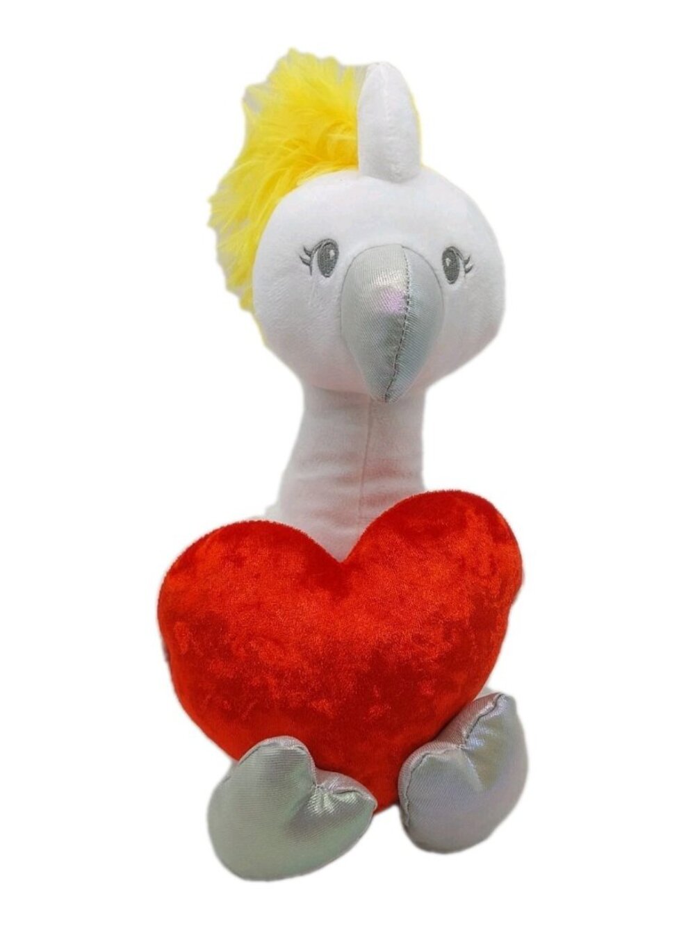 Ostrich Valentines Heart Shiny Legs Plush Stuffed Animal Mty 13"